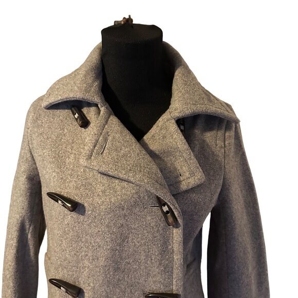 Old Navy gray toggle button wool blend coat size XS - Picture 6 of 6